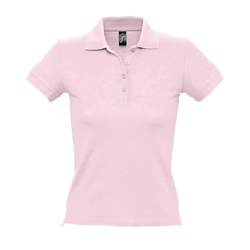 People Poloshirt, Kurzarm Damen Pink M von SOLS