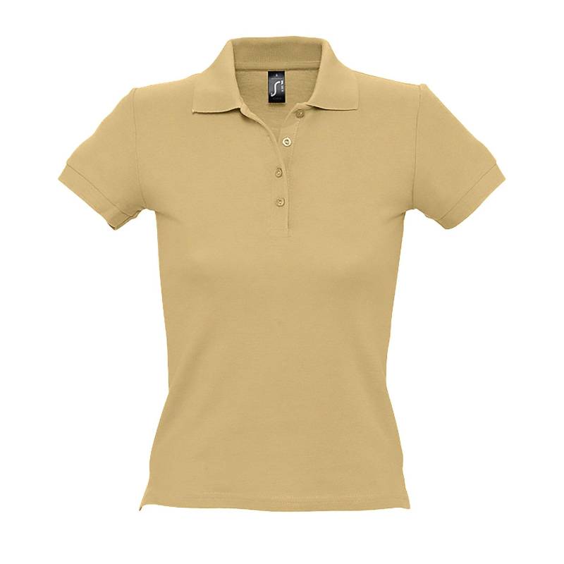 People Poloshirt, Kurzarm Damen Sand M von SOLS