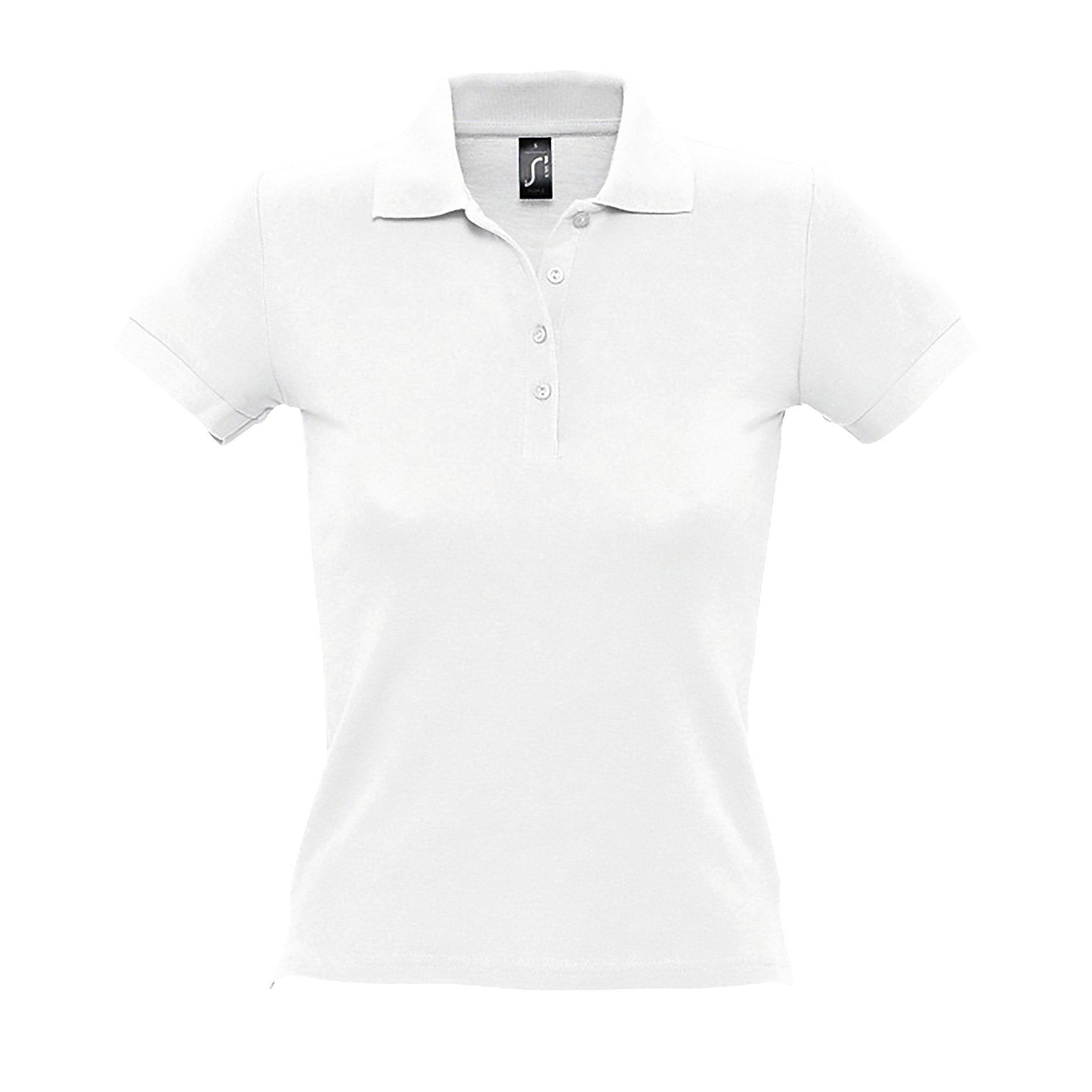 People Poloshirt, Kurzarm Damen Weiss L von SOLS