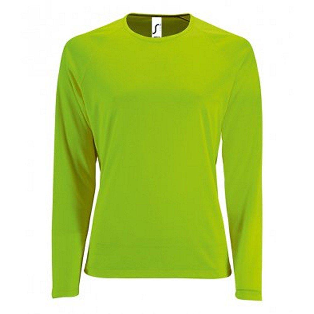 Performance Tshirt Sporty, Langärmlig Damen Grün XXL von SOLS