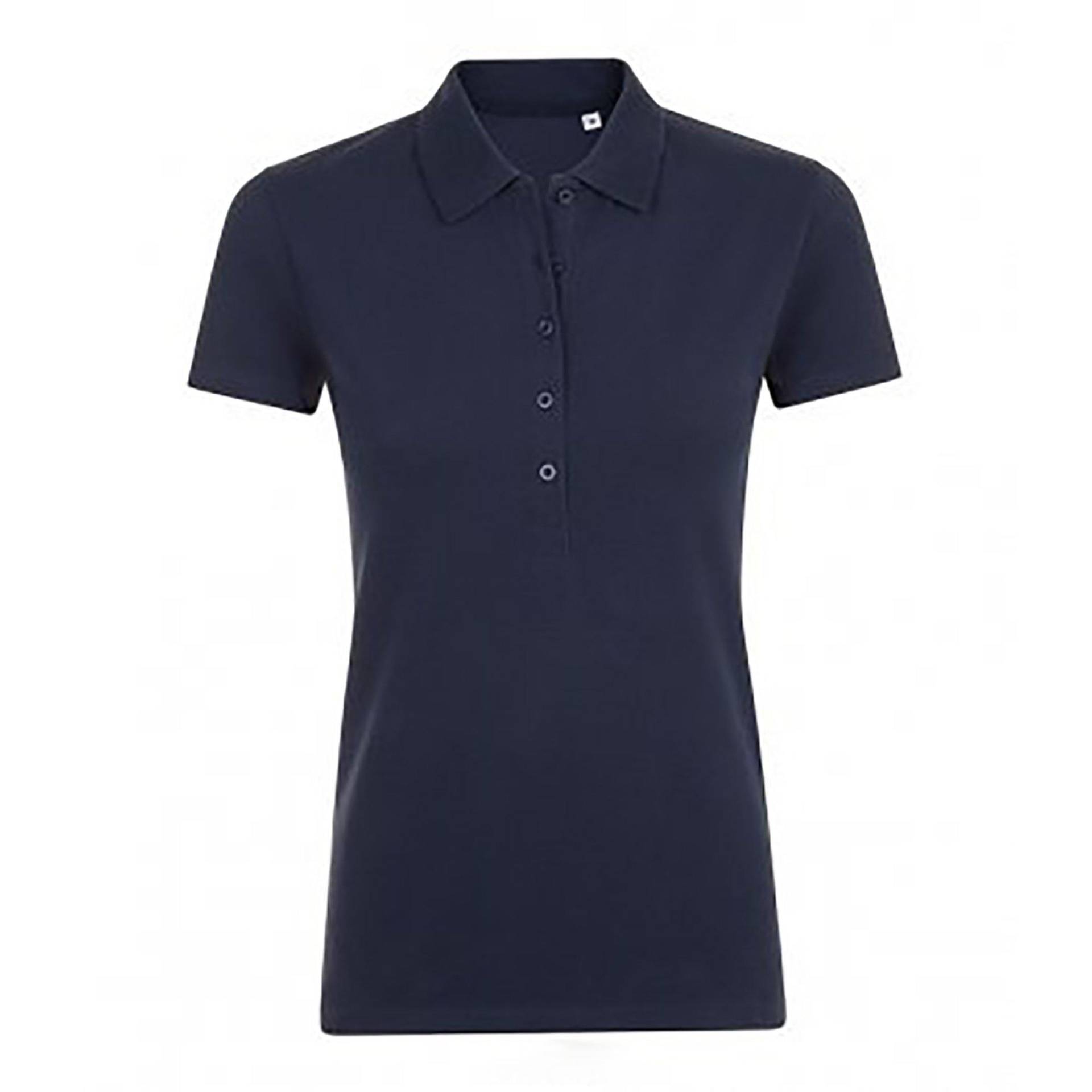 SOLS - Phoenix Kurzarm Pique Polo Shirt, für Damen, Marine, Größe XL von SOLS