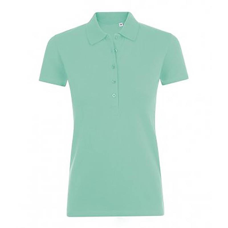 Phoenix Kurzarm Pique Polo Shirt Damen Mint XL von SOLS