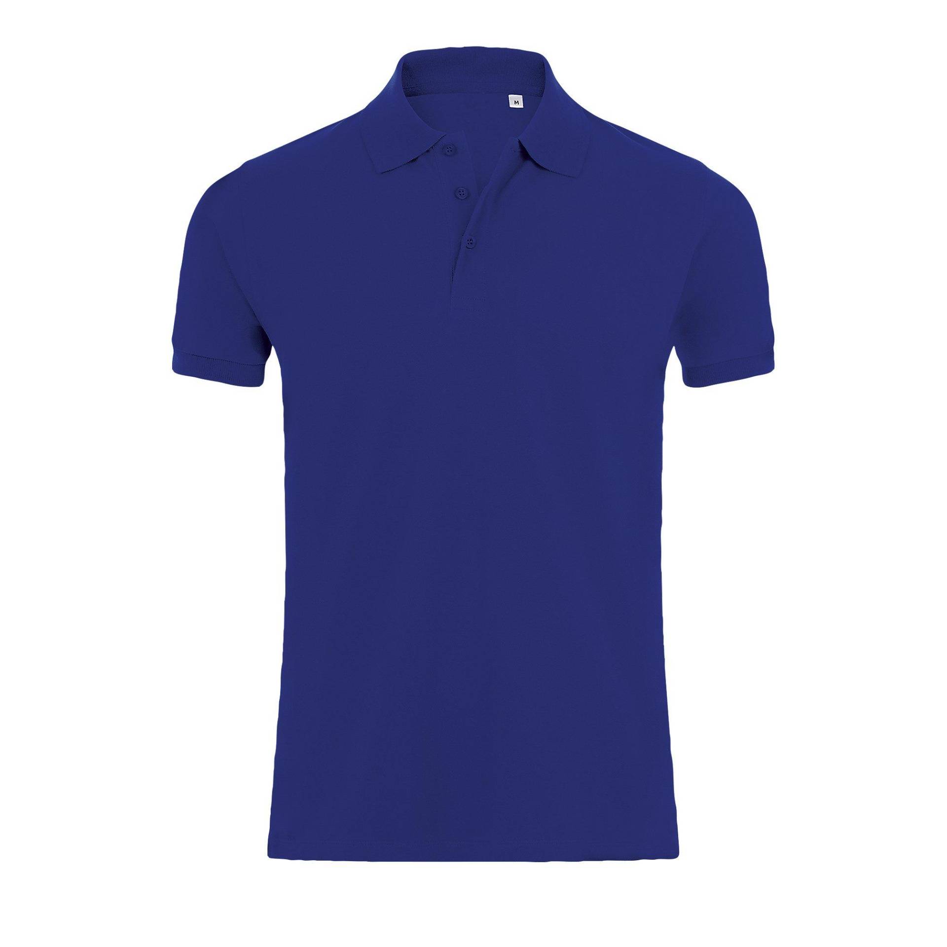 Phoenix Kurzarm Pique Polo Shirt Herren Blau 3XL von SOLS