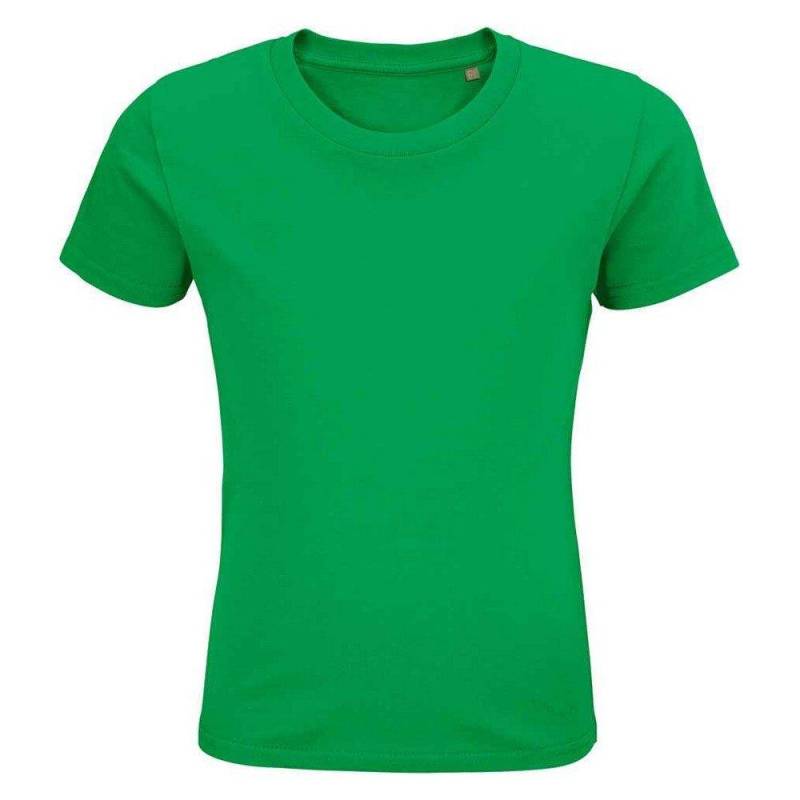 Pioneer Tshirt Jungen Grün 128 von SOLS