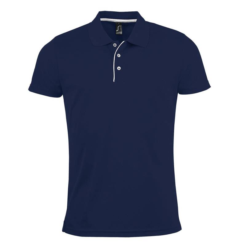 Pique Polo Shirt Performer, Kurzarm Herren Marine M von SOLS