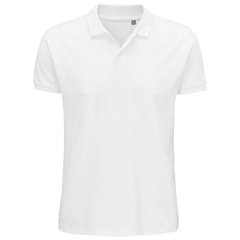 Planet Pique Poloshirt, Aus Biologischem Anbau Herren Weiss M von SOLS