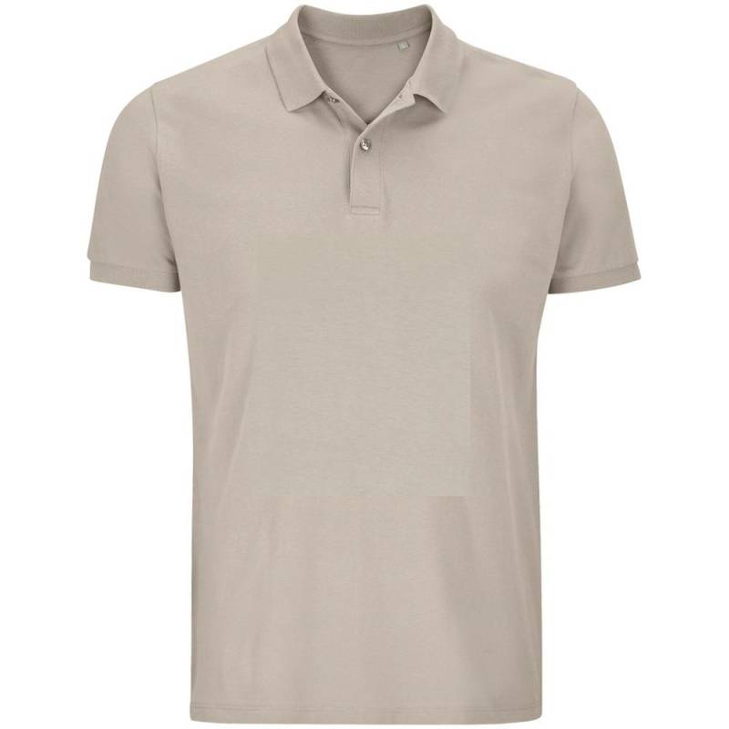 Planet Poloshirt Aus Biologischem Anbau Herren Beige S von SOLS