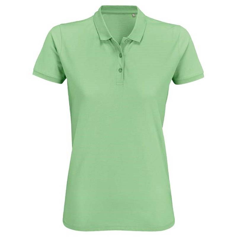 Planet Poloshirt Damen Dunkelgrün M von SOLS