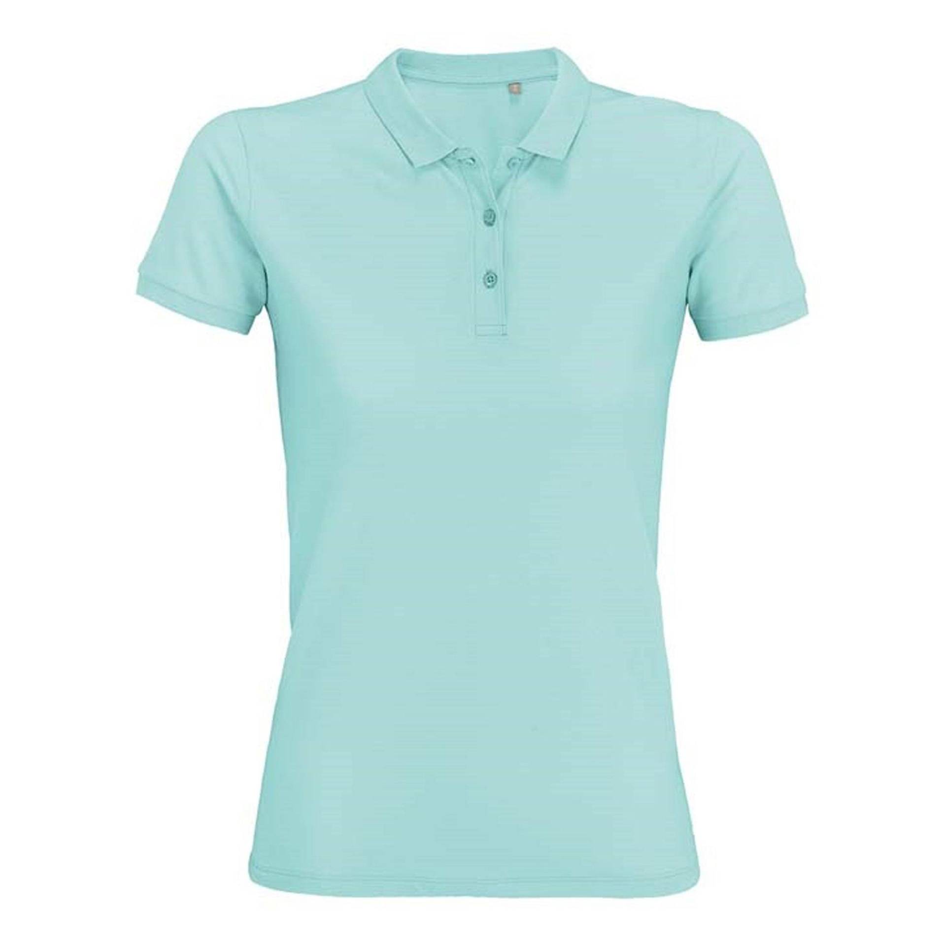 Planet Poloshirt Damen Hellblau S von SOLS