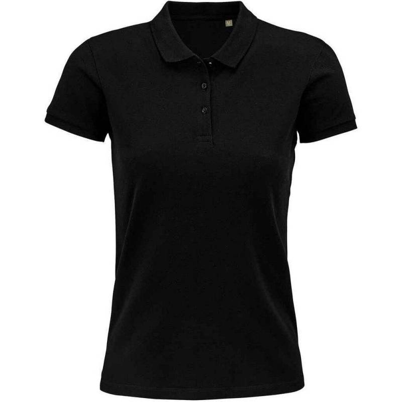 Planet Poloshirt Damen Schwarz L von SOLS