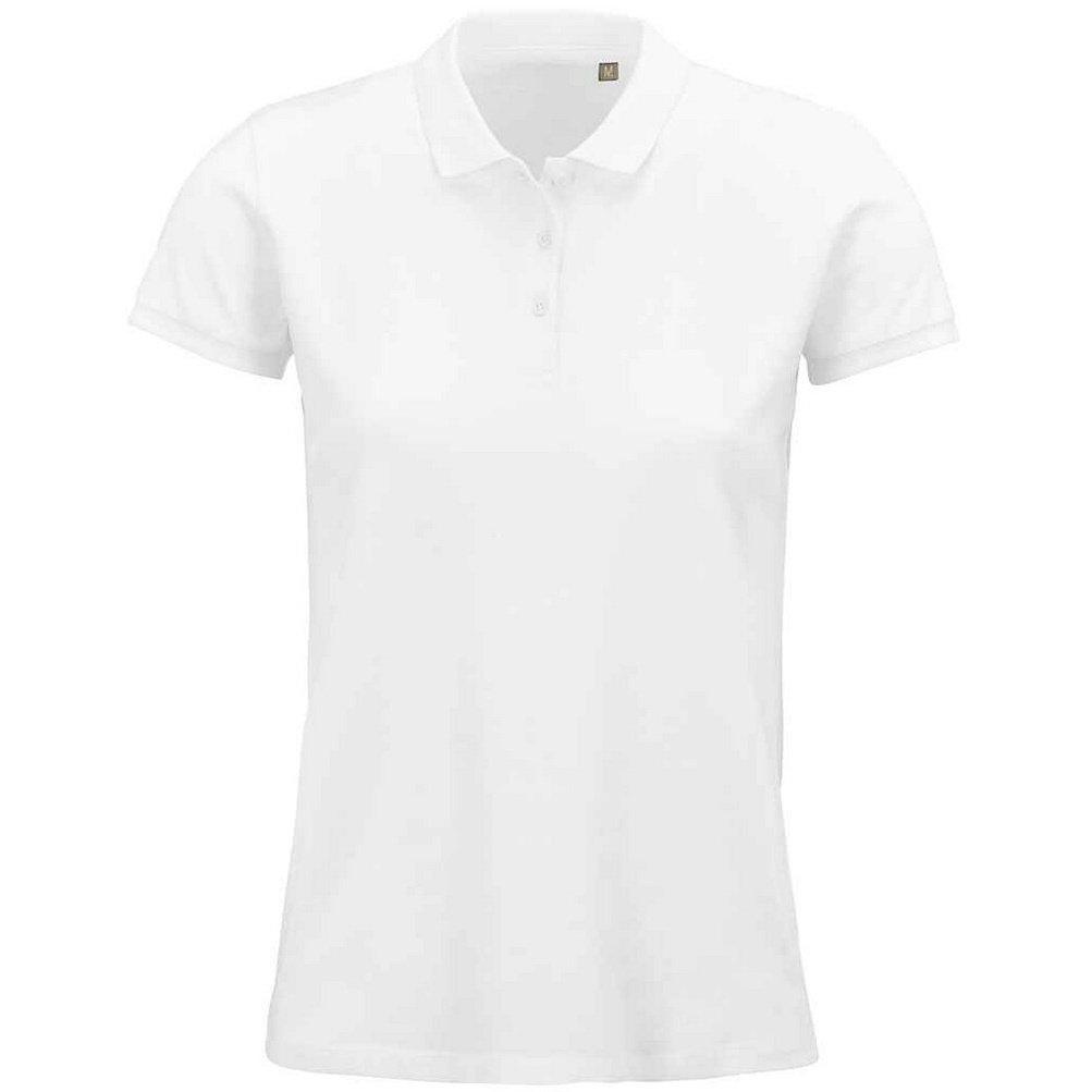 Planet Poloshirt Damen Weiss M von SOLS