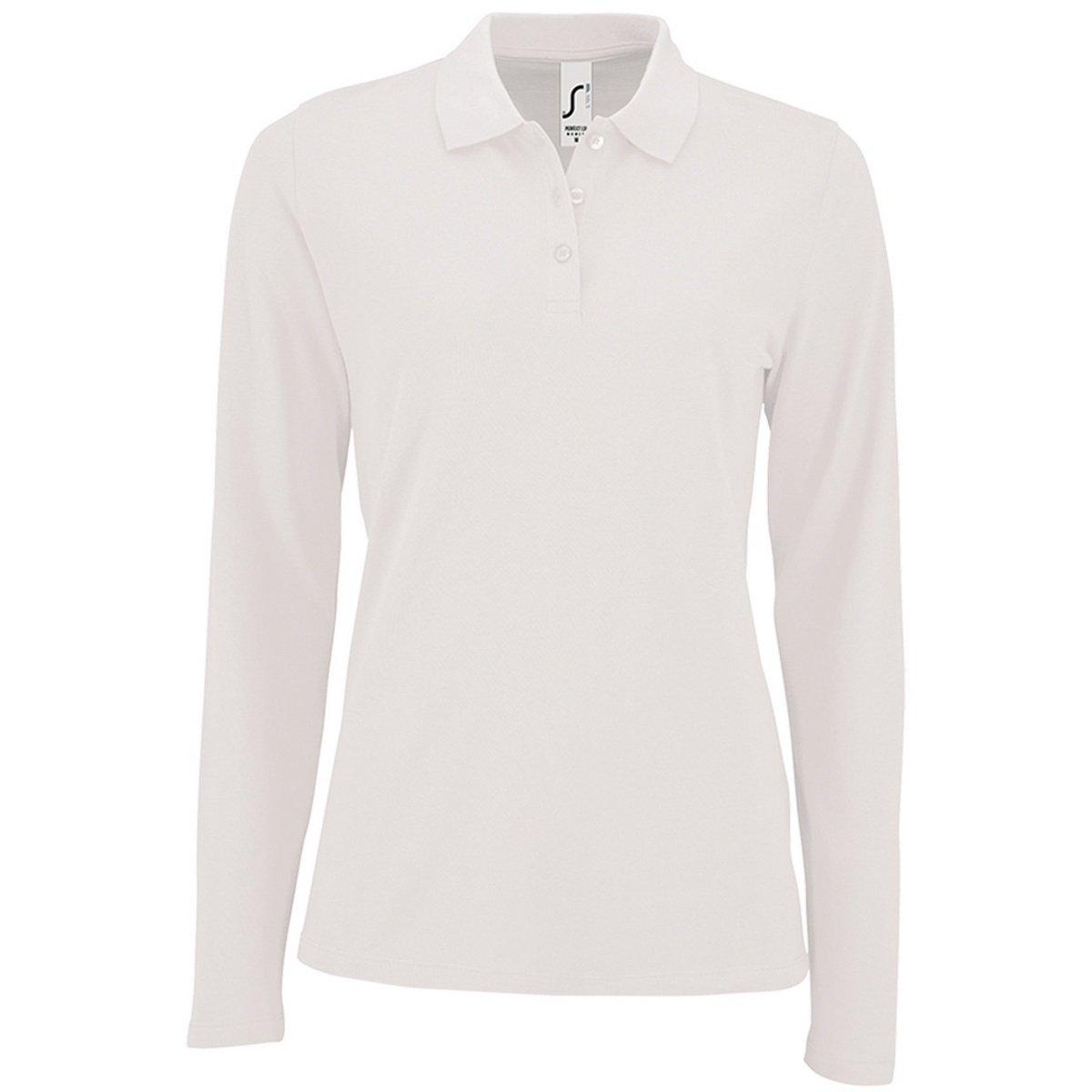 Poloshirt Langärmlig Damen Weiss 3XL von SOLS