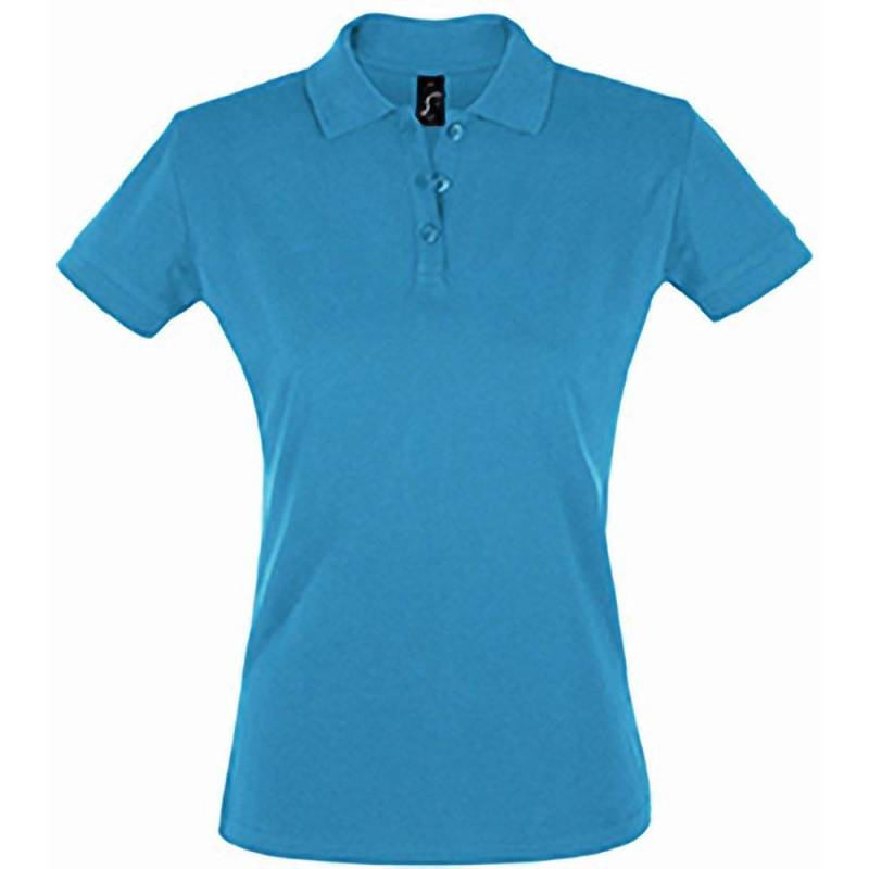 Poloshirt Perfect Kurzarm Damen Aquamarine L von SOLS