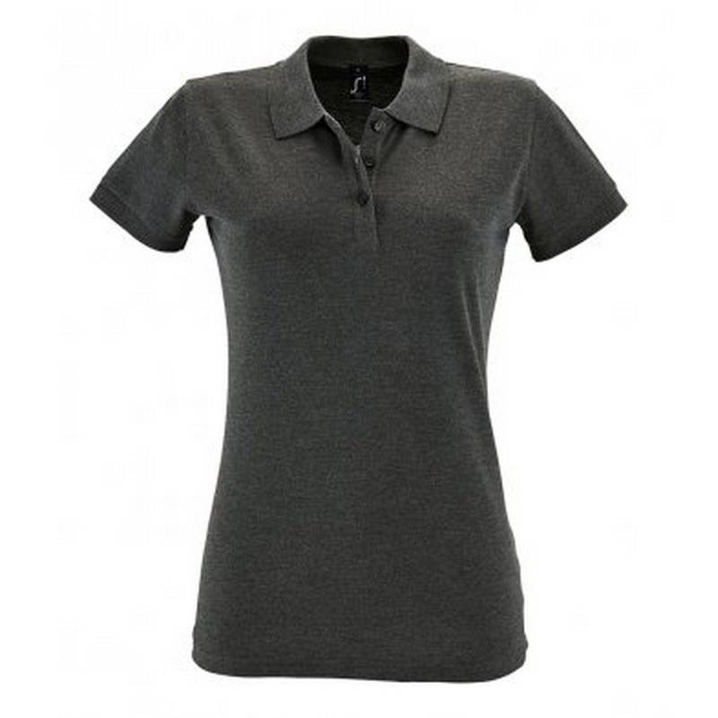 Poloshirt Perfect Kurzarm Damen Charcoal Black L von SOLS