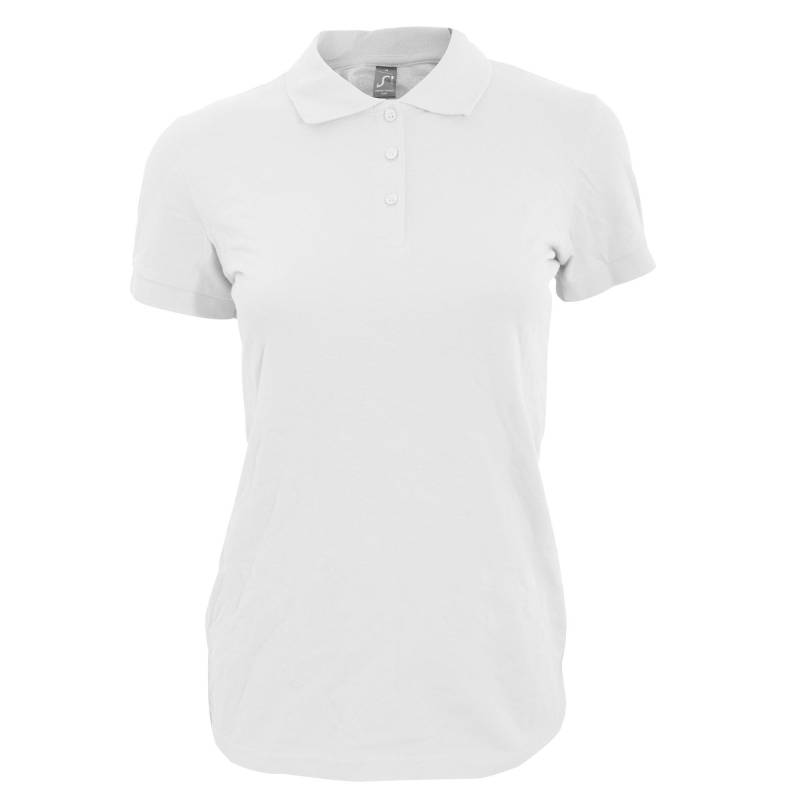 Poloshirt Perfect Kurzarm Damen Weiss 3XL von SOLS