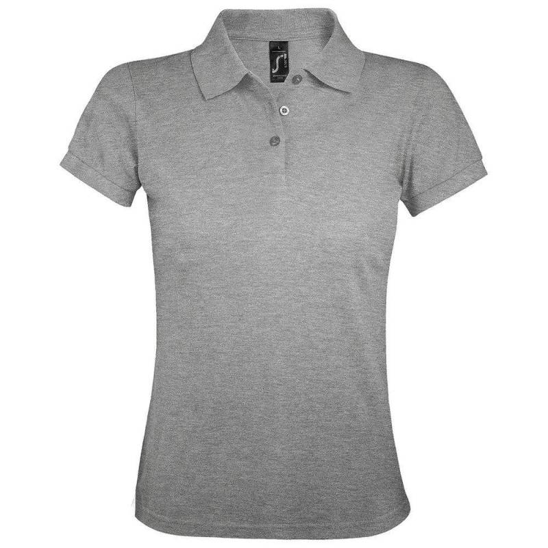 Prime Pique Poloshirt, Kurzarm Damen Taubengrau M von SOLS