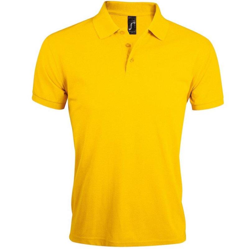 Prime Pique Poloshirt, Kurzarm Herren Gold 3XL von SOLS