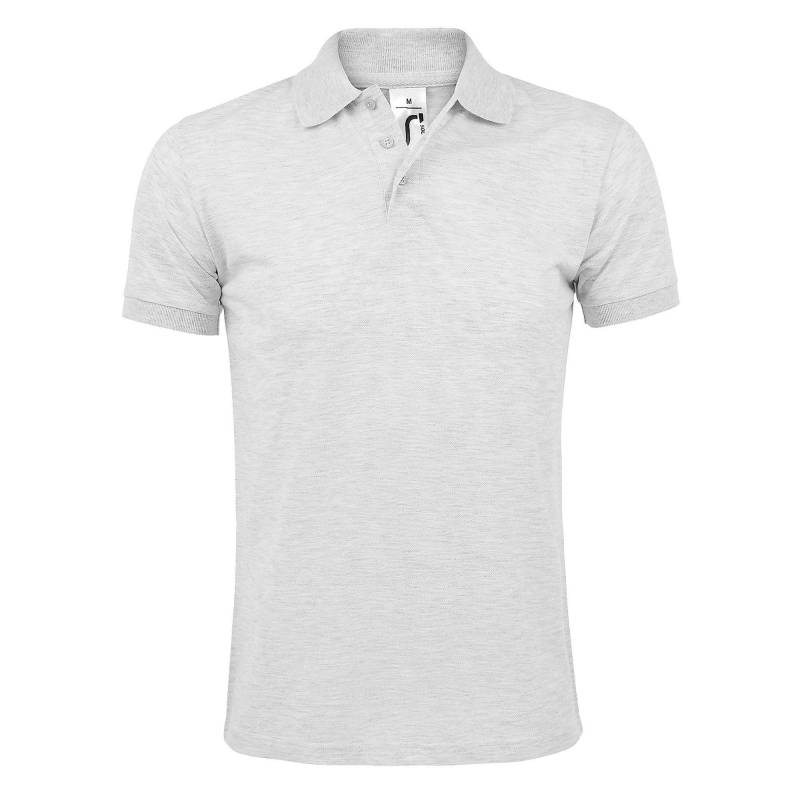 Prime Pique Poloshirt, Kurzarm Herren Grau 3XL von SOLS