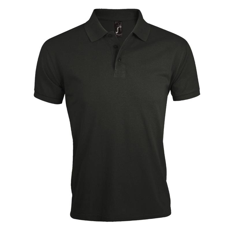 Prime Pique Poloshirt, Kurzarm Herren Grau 3XL von SOLS