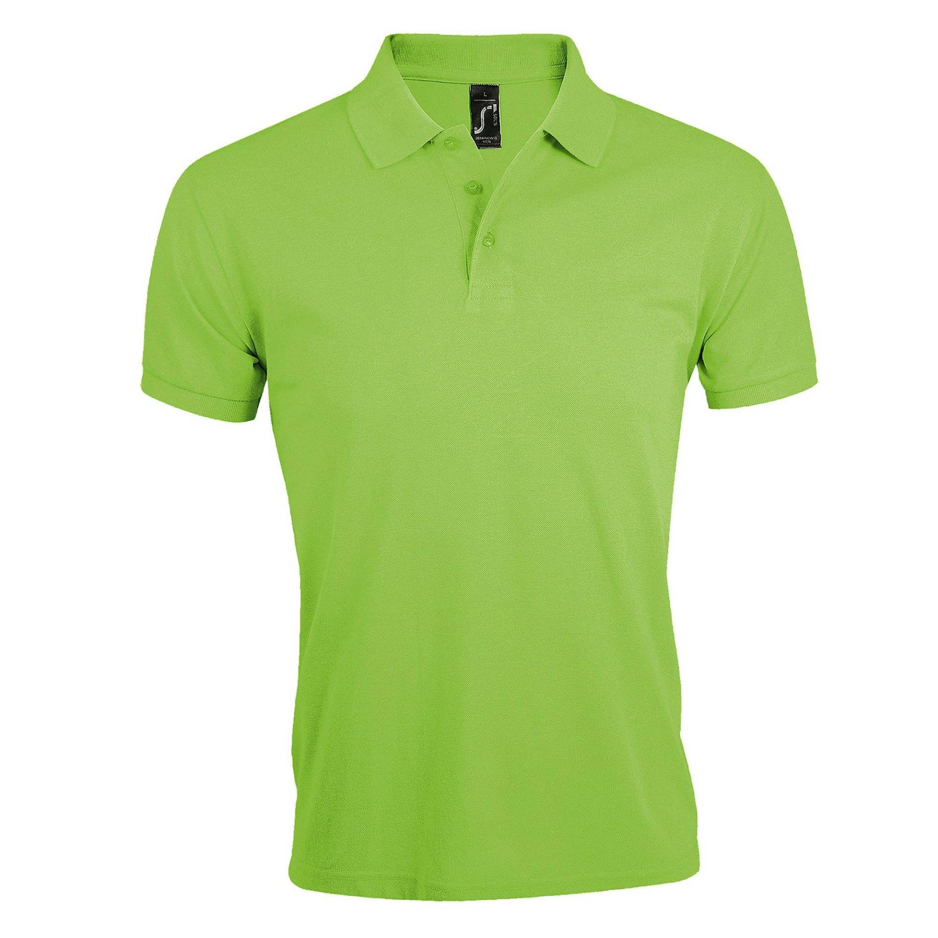 Prime Pique Poloshirt, Kurzarm Herren Grün 3XL von SOLS