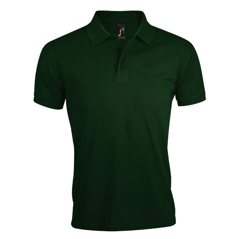 Prime Pique Poloshirt, Kurzarm Herren Grün 3XL von SOLS