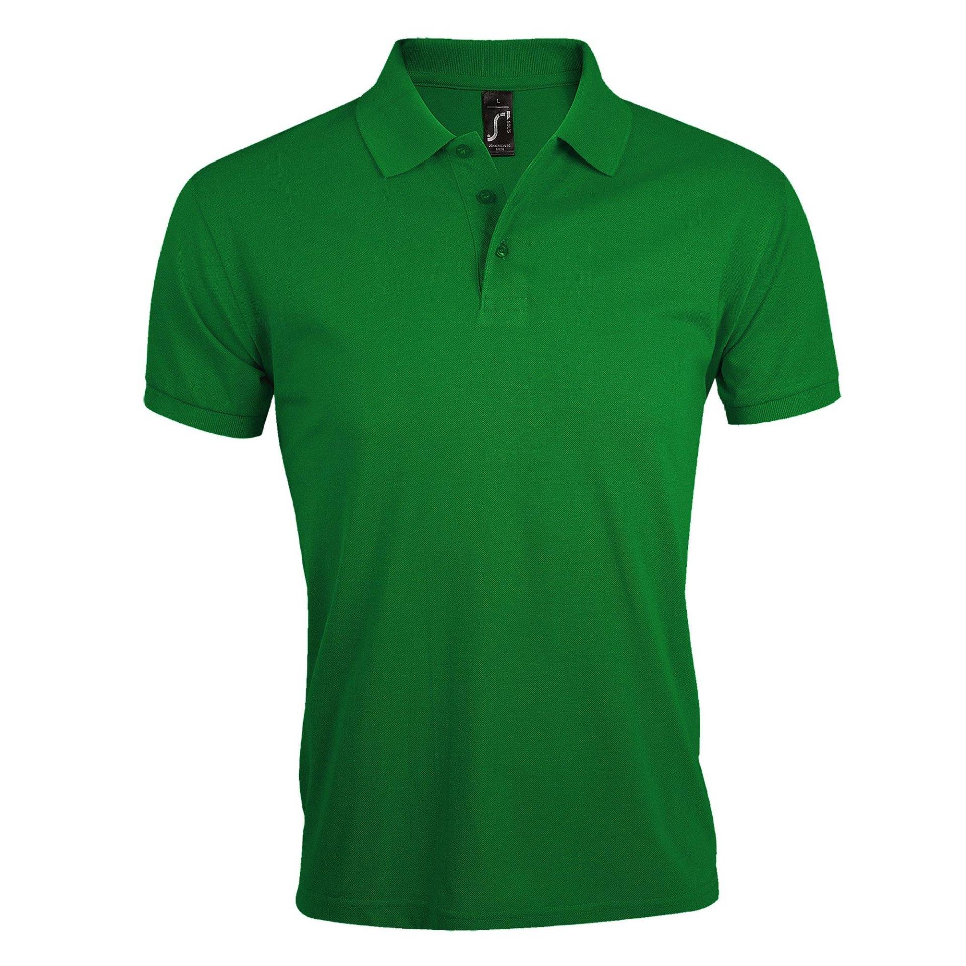 Prime Pique Poloshirt, Kurzarm Herren Grün 3XL von SOLS