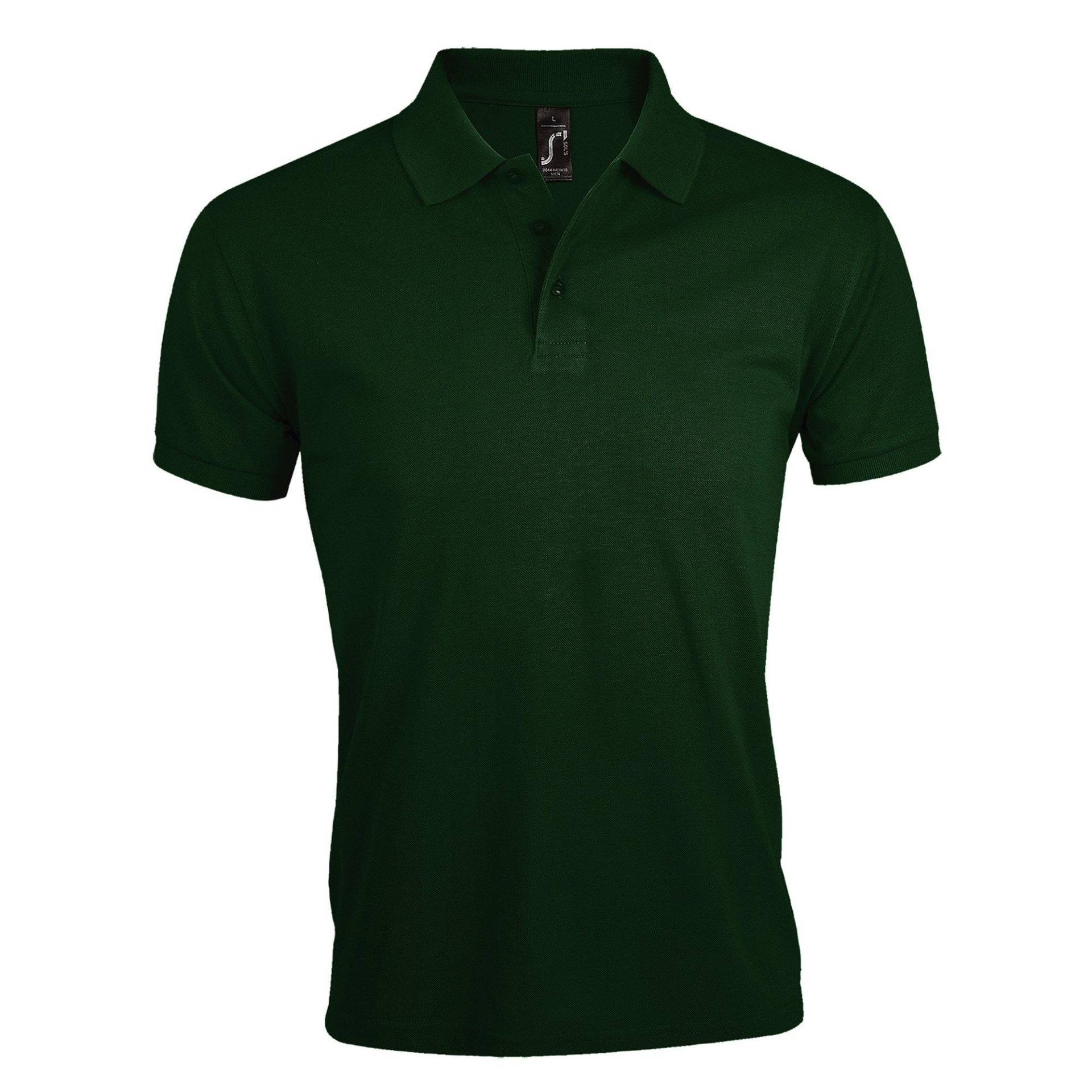 Prime Pique Poloshirt, Kurzarm Herren Grün L von SOLS