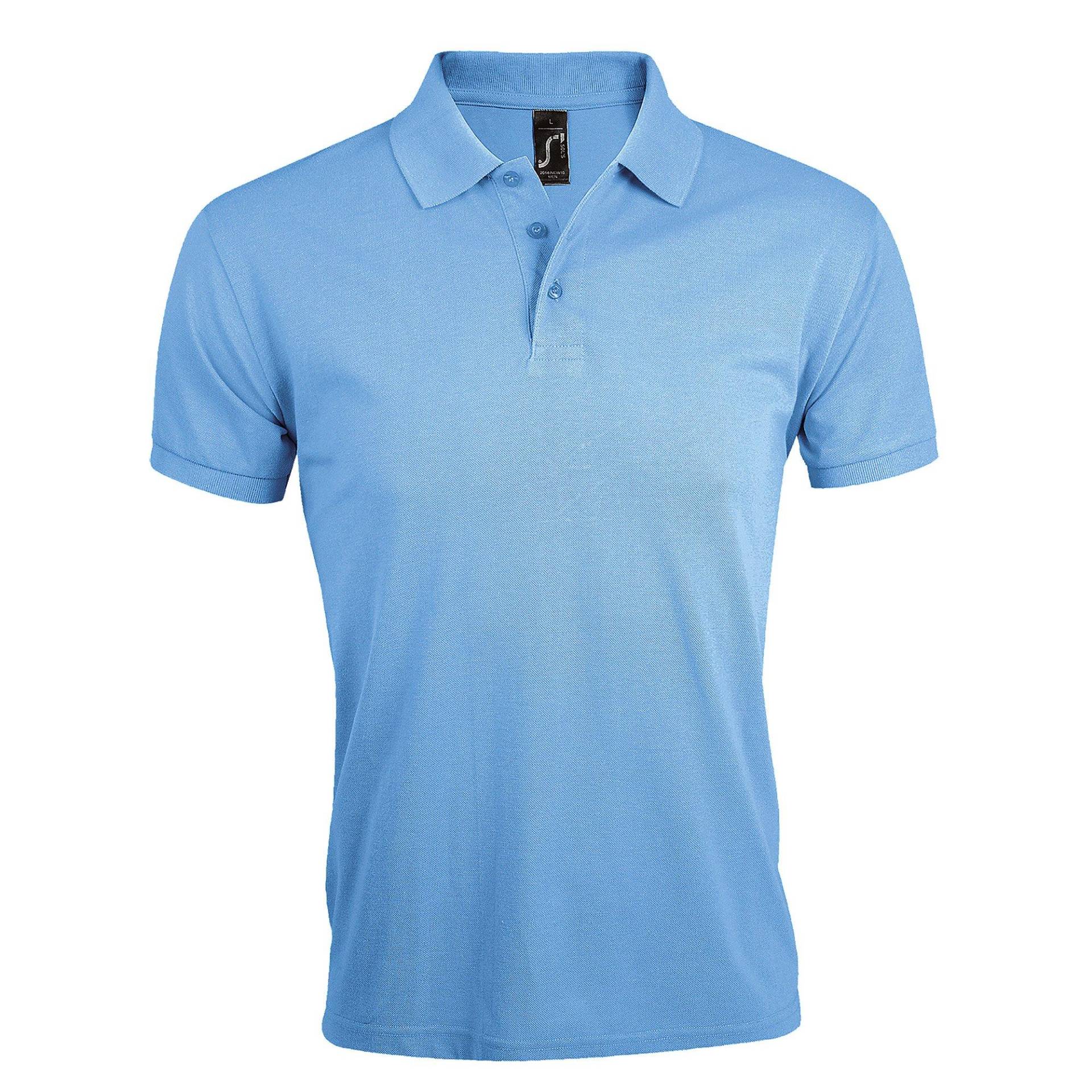 Prime Pique Poloshirt, Kurzarm Herren Himmelblau 3XL von SOLS