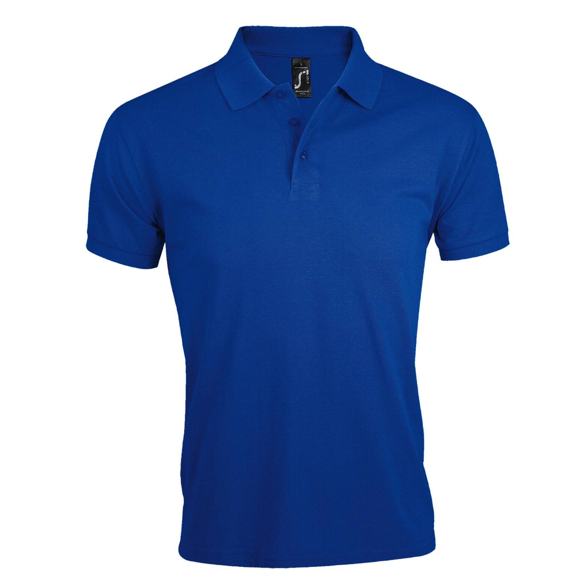 SOLS - Prime Pique PoloShirt, Kurzarm, für Herren, Königsblau, Größe L von SOLS