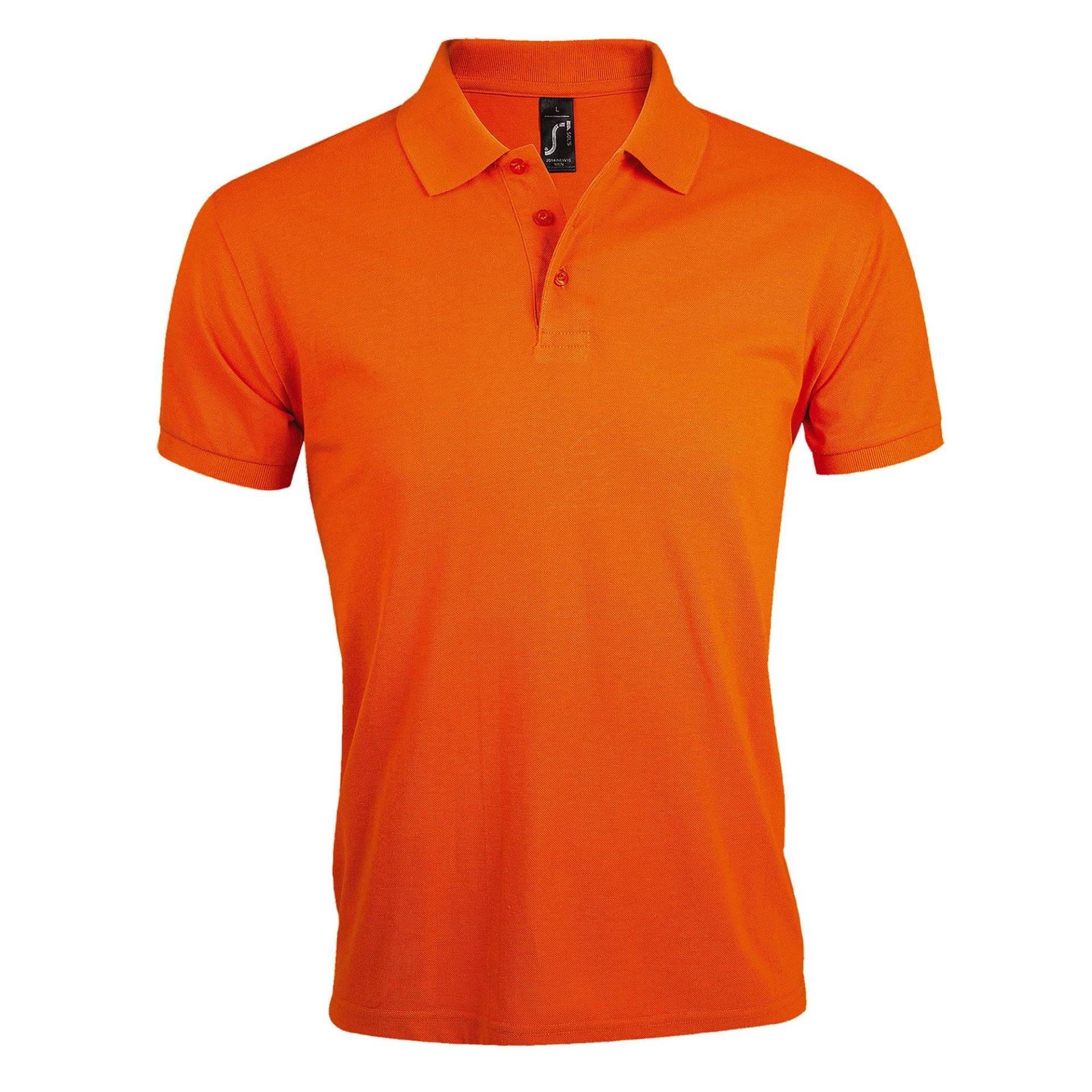 Prime Pique Poloshirt, Kurzarm Herren Orange 3XL von SOLS