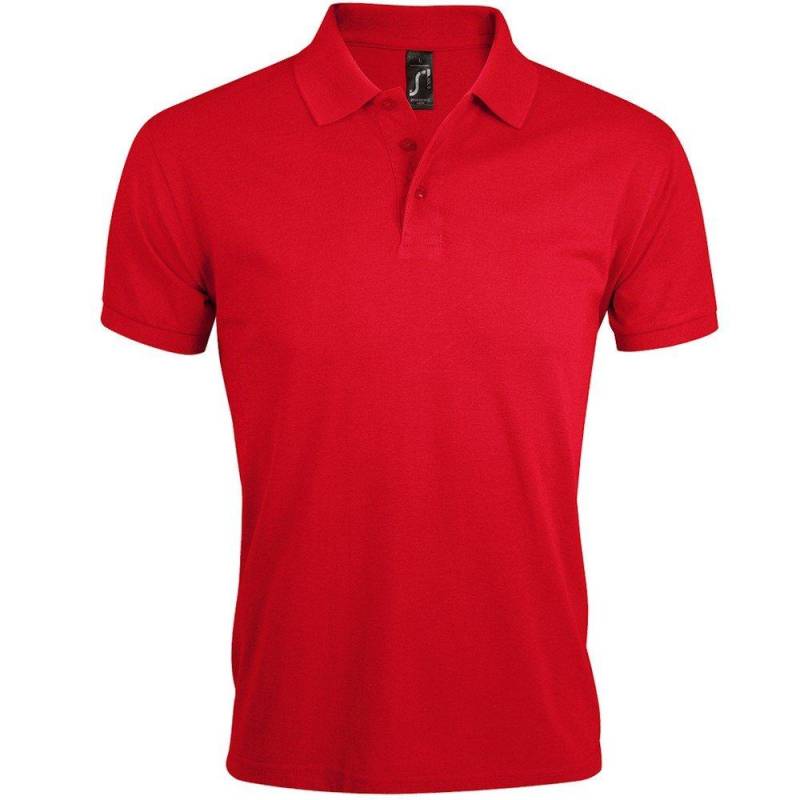 Prime Pique Poloshirt, Kurzarm Herren Rot Bunt 3XL von SOLS