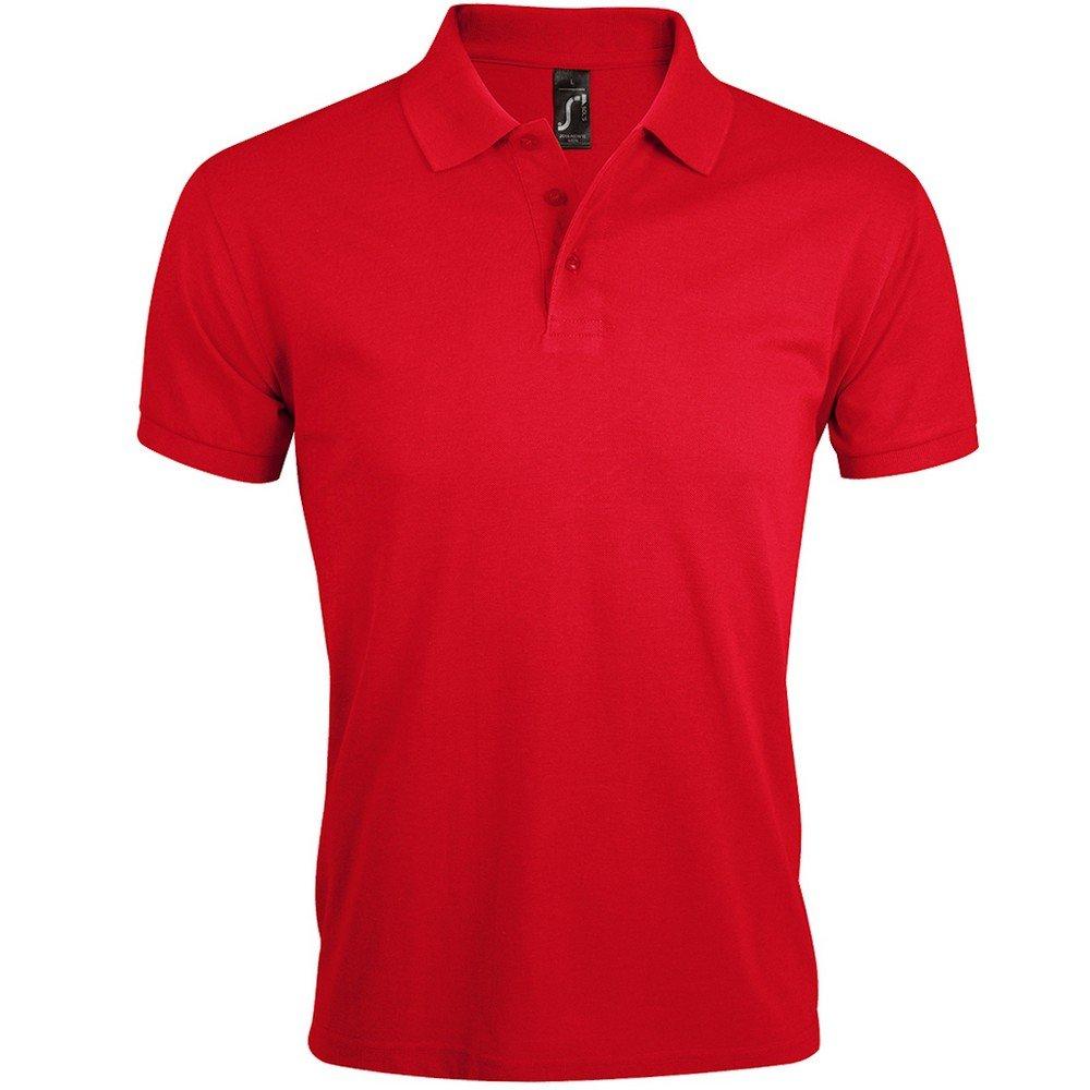 Prime Pique Poloshirt, Kurzarm Herren Rot Bunt L von SOLS