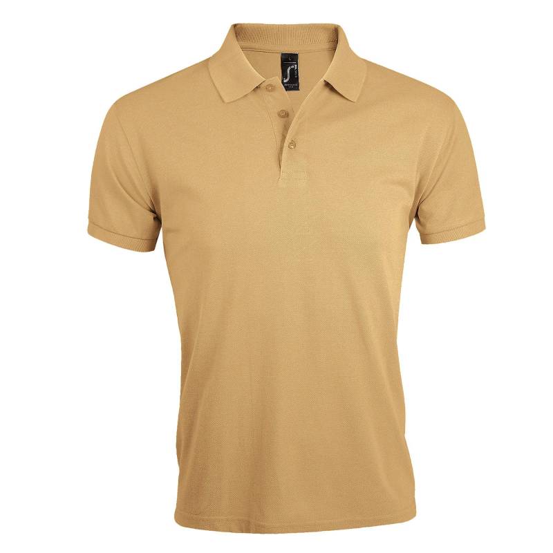 Prime Pique Poloshirt, Kurzarm Herren Sand 3XL von SOLS