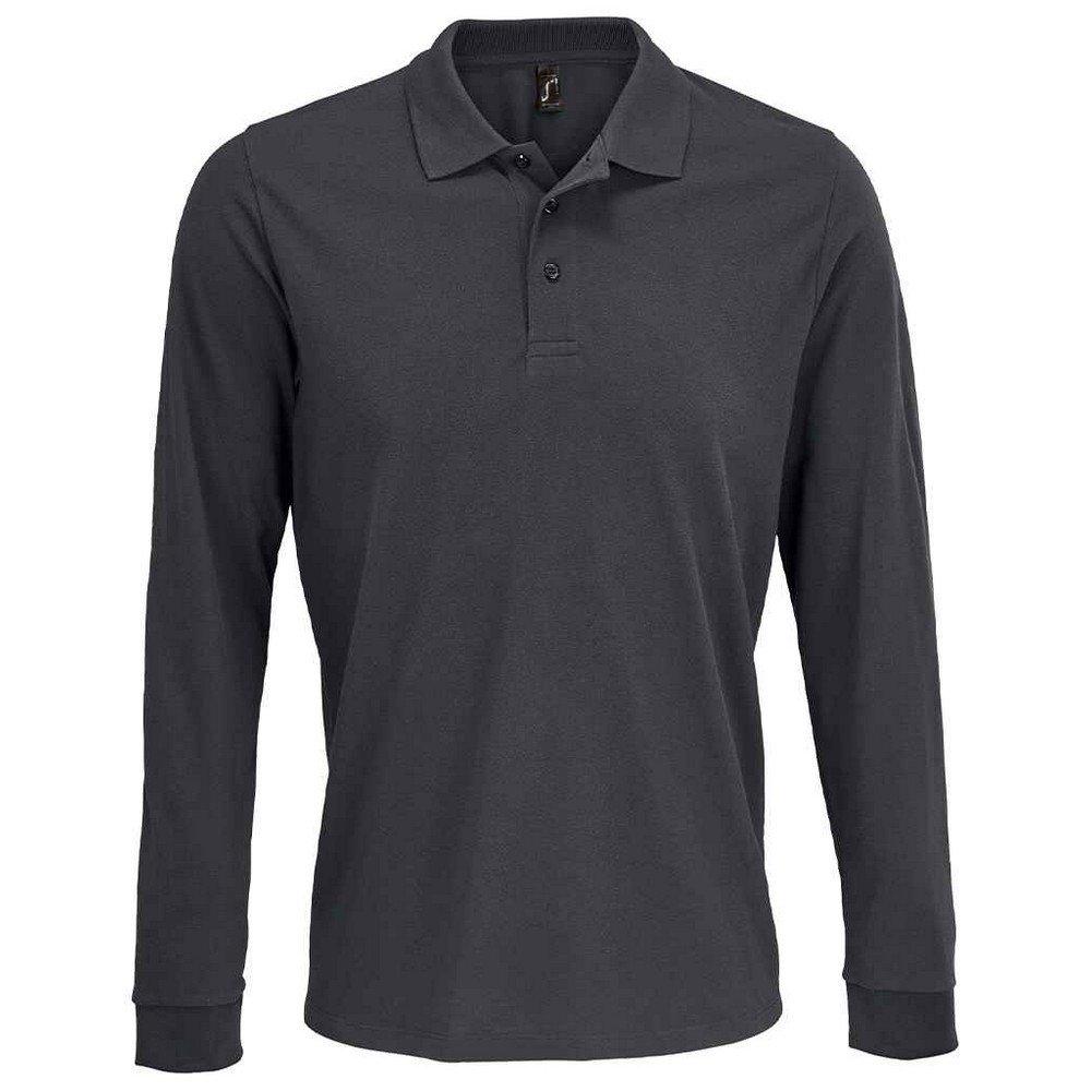 SOLS - Prime Poloshirt Langärmlig, für Damen, Grau, Größe 3XL von SOLS