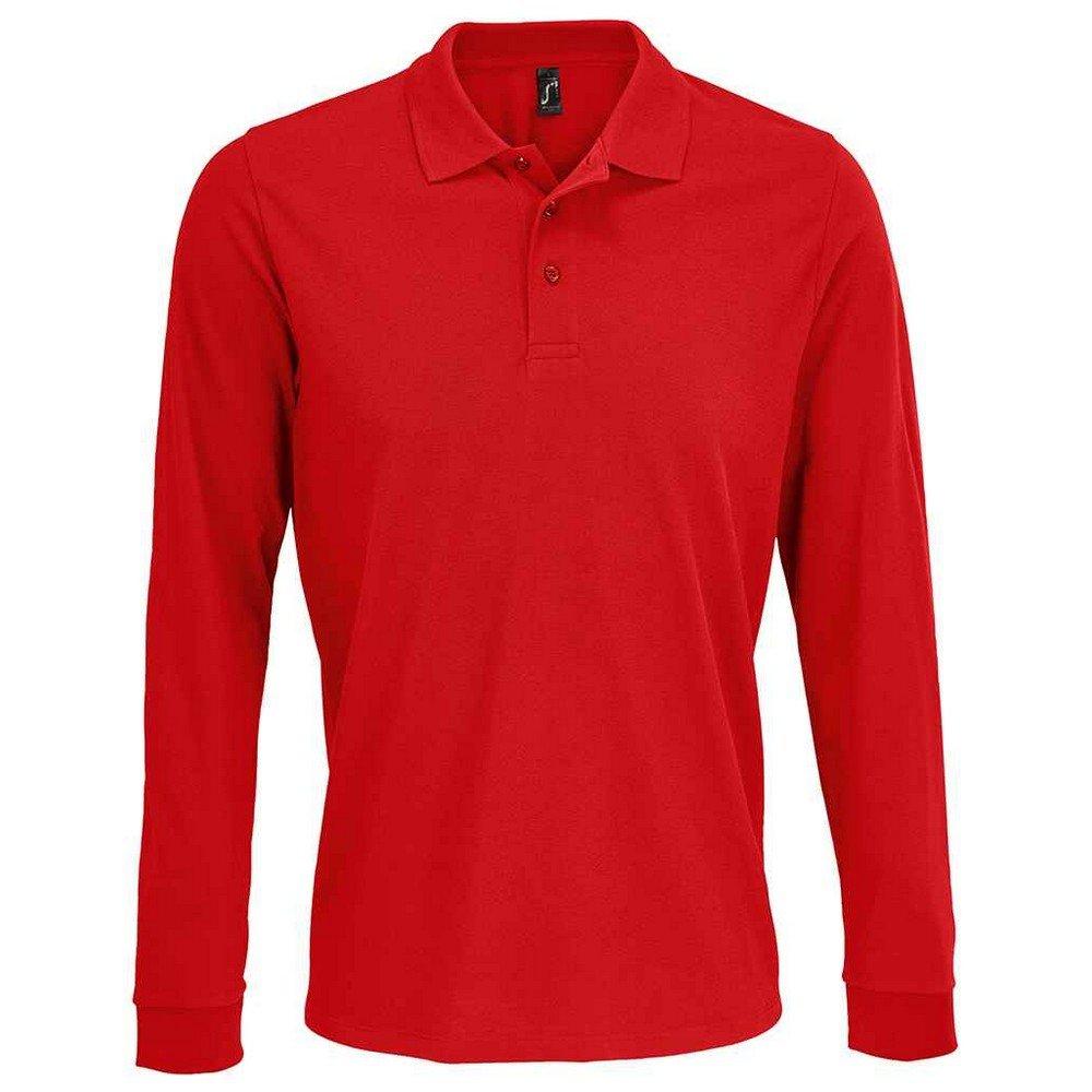 Prime Poloshirt Langärmlig Damen Rot Bunt 3XL von SOLS