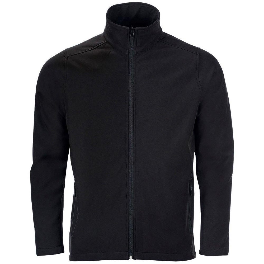 SOLS - Race SoftshellJacke mit durchgehendem Reißverschluss, wasserabweisend, für Herren, Schwarz, Größe 3XL von SOLS