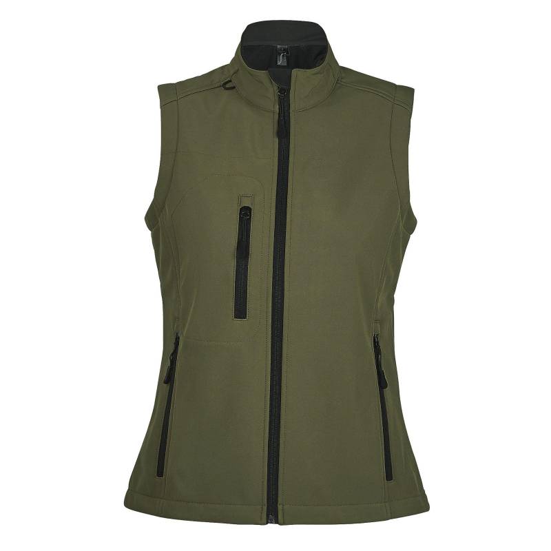 Rallye Softshellbodywarmer Softshellweste Damen Dunkelgrün L von SOLS