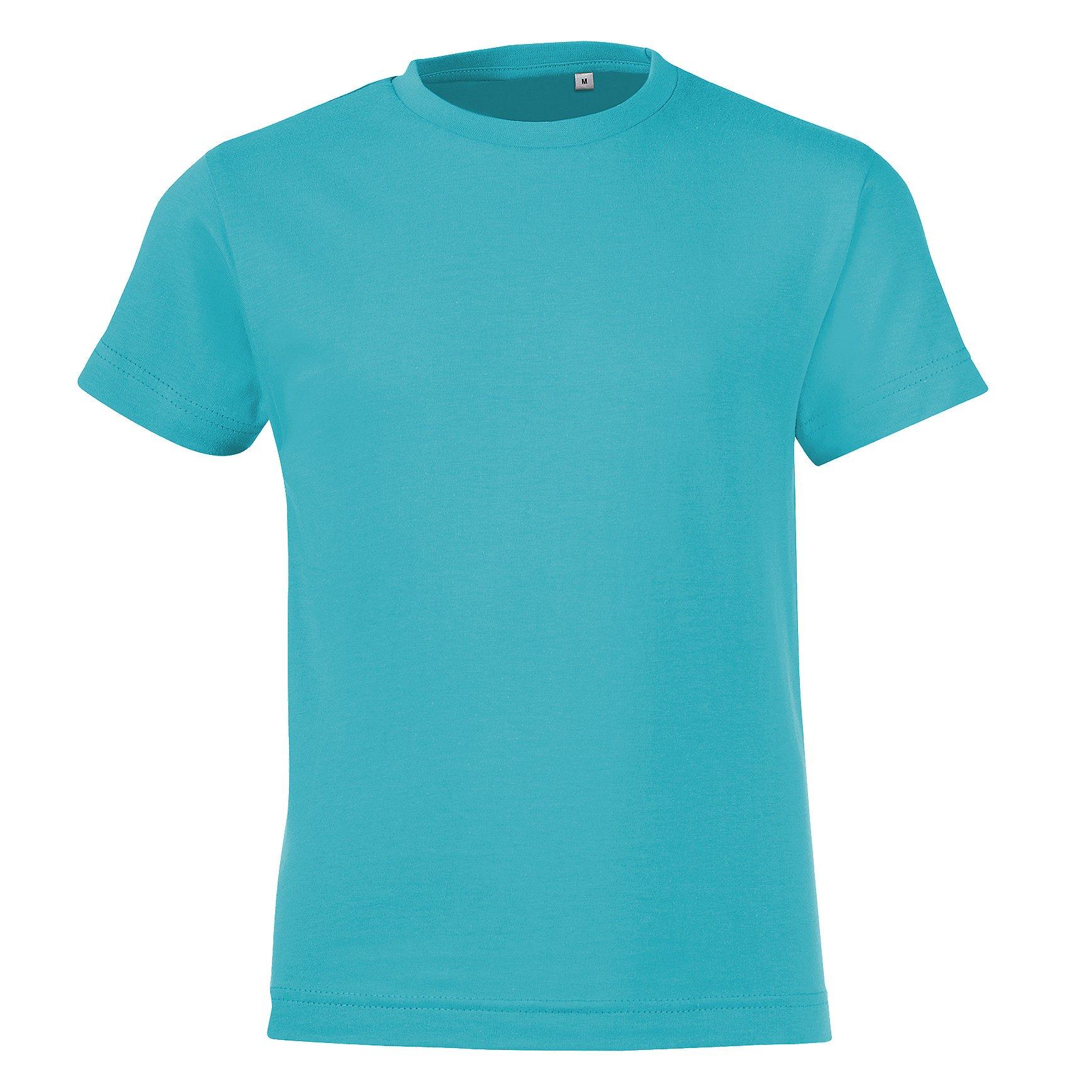 Regent Kurzarm Tshirt Jungen Aquamarine 10A von SOLS