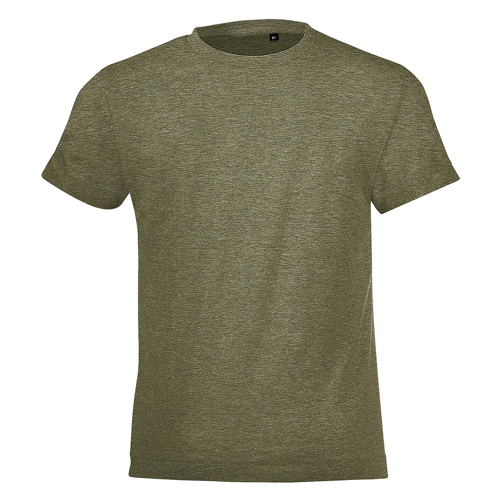 Regent Kurzarm Tshirt Jungen Khaki 116 von SOLS