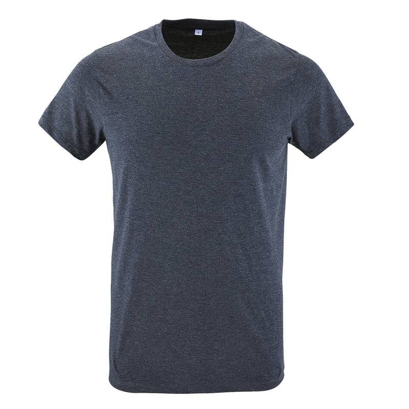 Regent Slim Fit Tshirt, Kurzarm Herren Grau S von SOLS