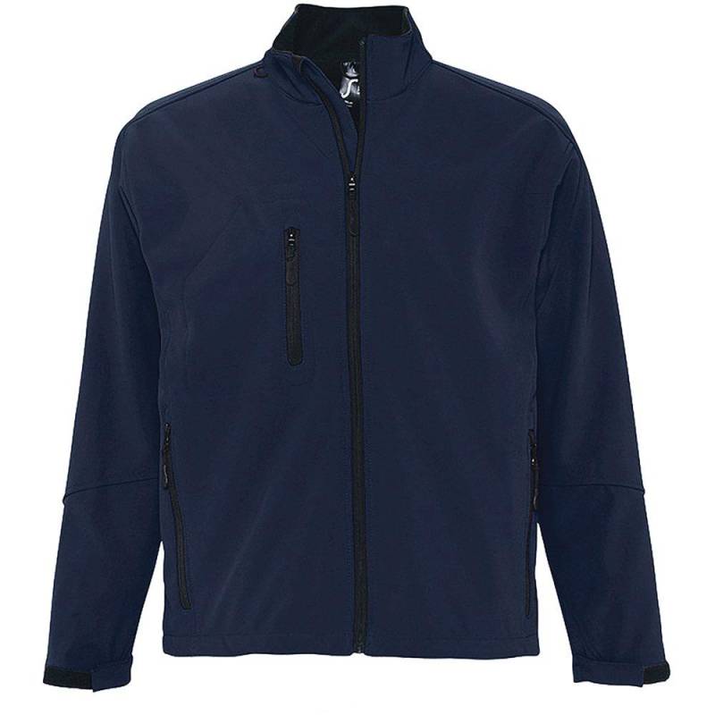 Relax Softshelljacke, Atmungsaktiv, Winddicht, Wasserdicht Herren Blau M von SOLS