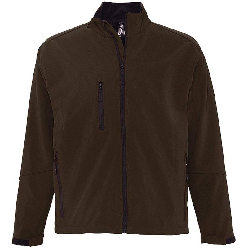 Relax Softshelljacke, Atmungsaktiv, Winddicht, Wasserdicht Herren Kühles Braun L von SOLS