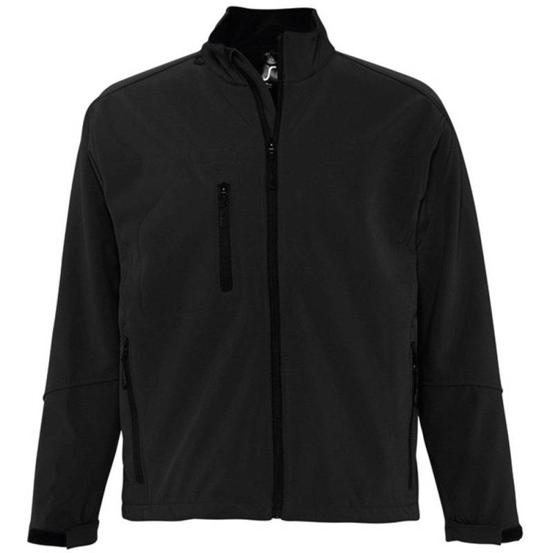 Relax Softshelljacke, Atmungsaktiv, Winddicht, Wasserdicht Herren Schwarz 3XL von SOLS