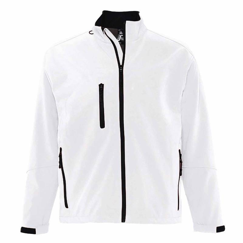 Relax Softshelljacke, Atmungsaktiv, Winddicht, Wasserdicht Herren Weiss L von SOLS