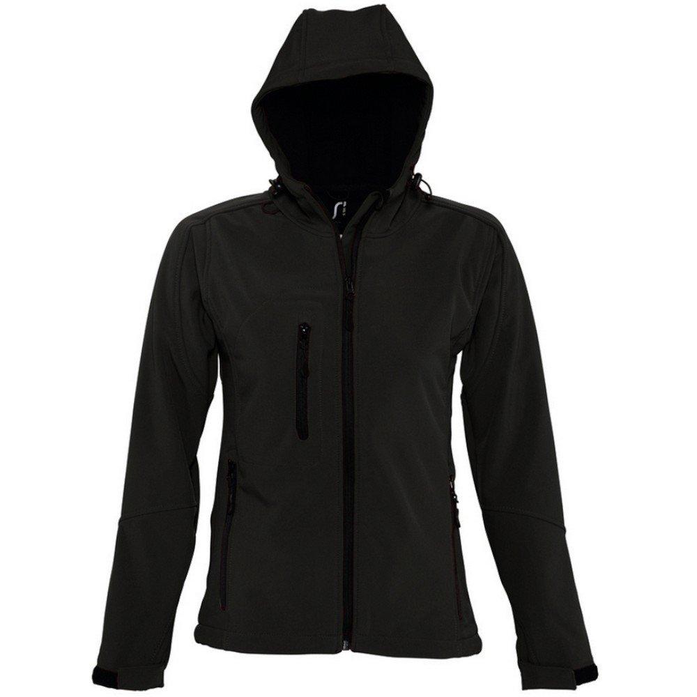 Replay Softshelljacke Mit Kapuze, Atmungsaktiv, Winddicht, Wasserabweisend Damen Schwarz XXL von SOLS