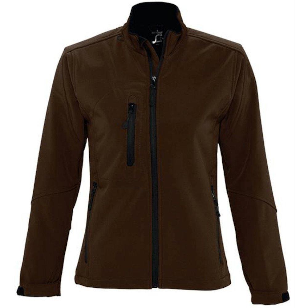 Roxy Softshelljacke, Atmungsaktiv, Winddicht, Wasserabweisend Damen Kühles Braun S von SOLS