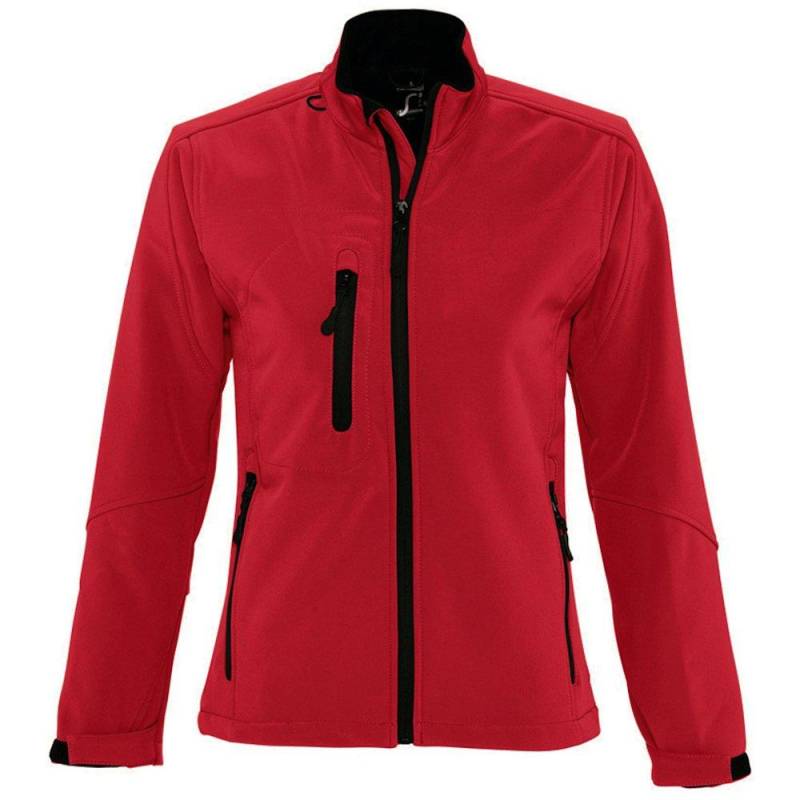 Roxy Softshelljacke, Atmungsaktiv, Winddicht, Wasserabweisend Damen Rot Bunt XXL von SOLS