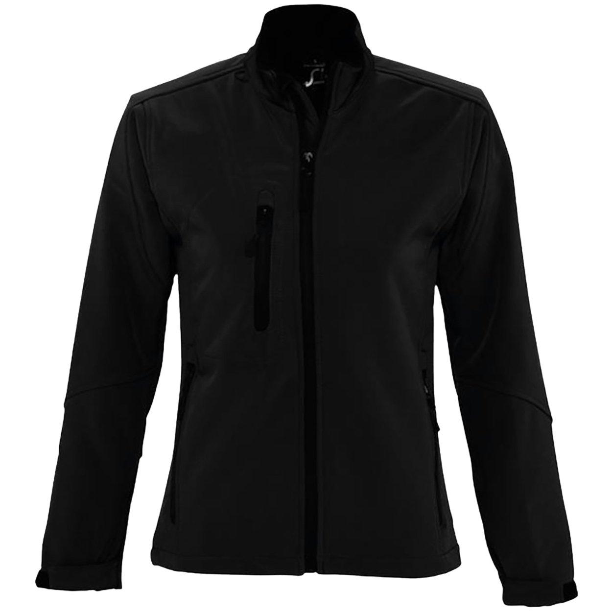 SOLS - Roxy SoftshellJacke, atmungsaktiv, winddicht, wasserabweisend, für Damen, Schwarz, Größe L von SOLS