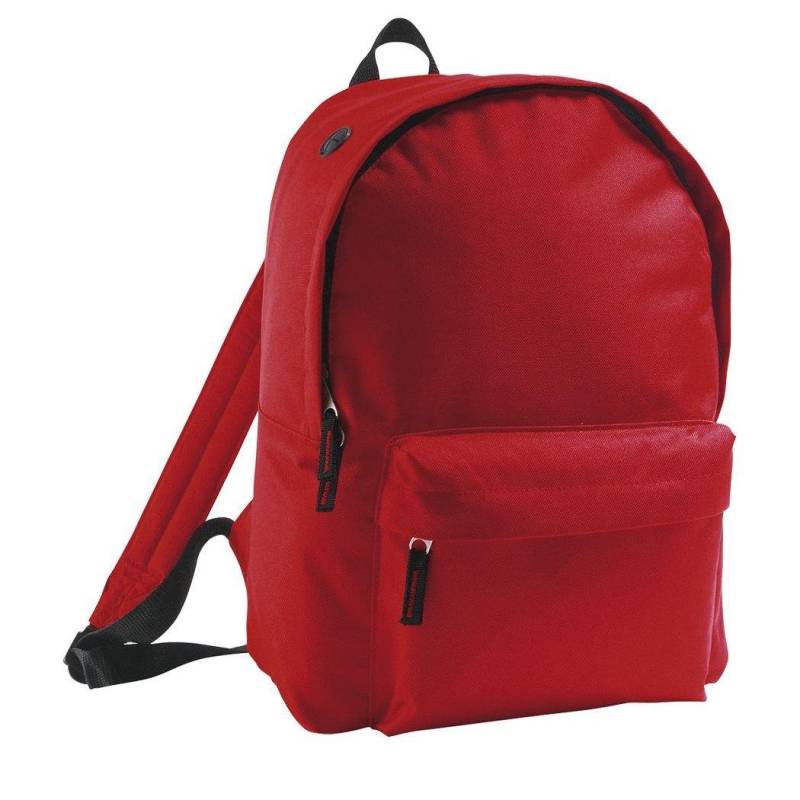 Rucksack Schultasche Rider Mädchen Rot Bunt ONE SIZE von SOLS