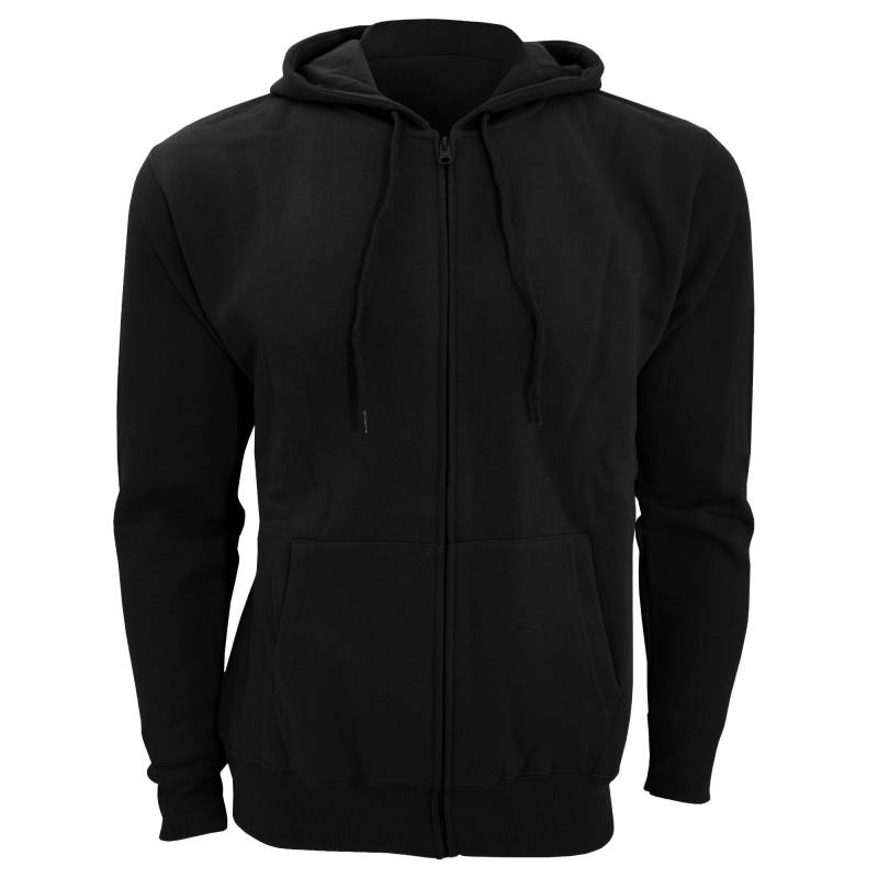 Seven Kapuzenjacke Kapuzensweatshirt Mit Reißverschluss Herren Schwarz XL von SOLS